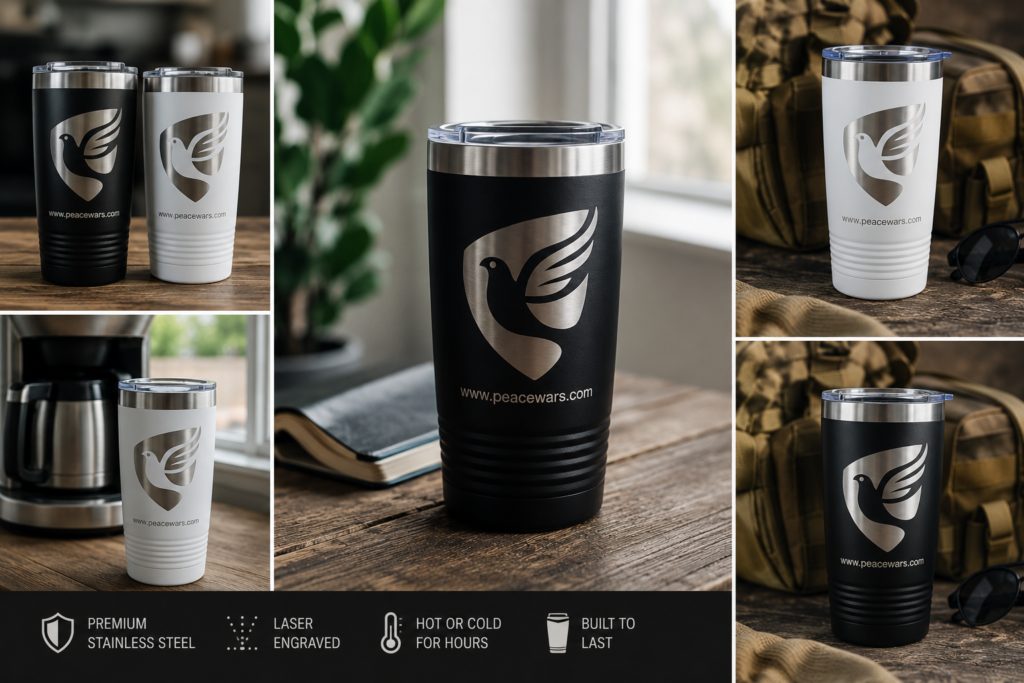 Peace Wars Tumbler - Black