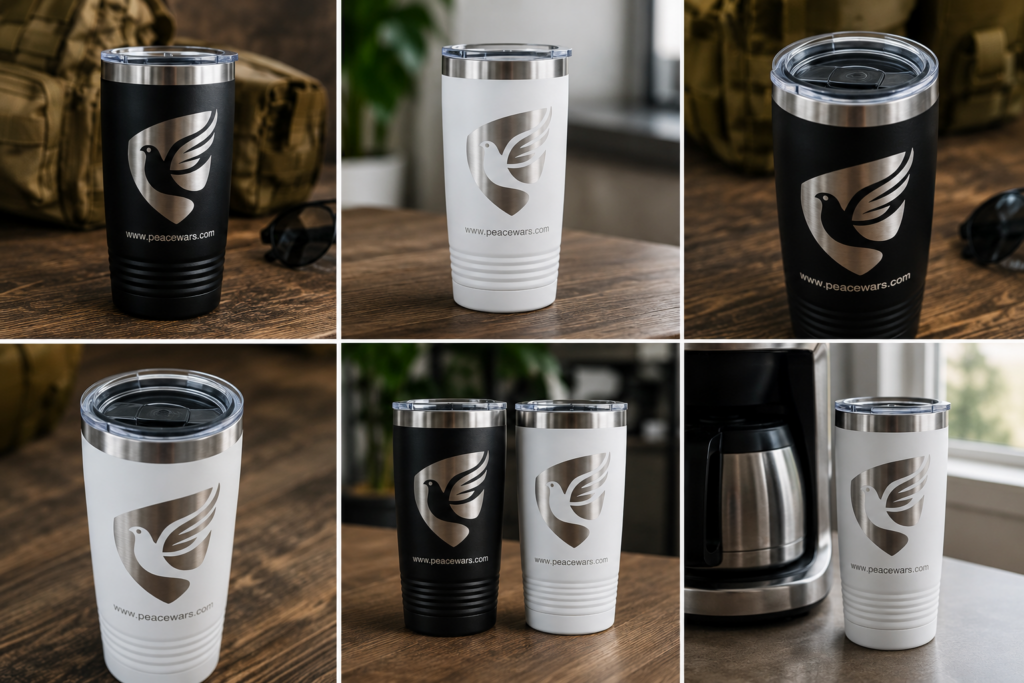 Peace Wars Tumbler - White